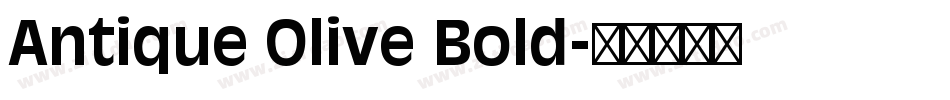 Antique Olive Bold字体转换